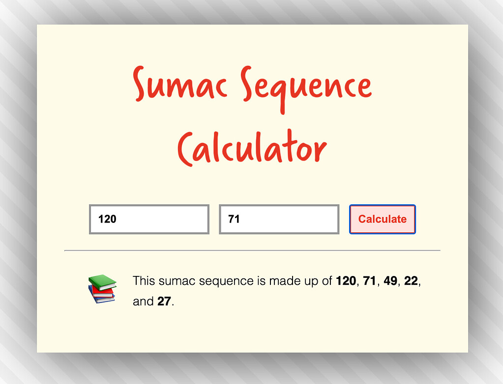 Sequence 2024 formula calculator