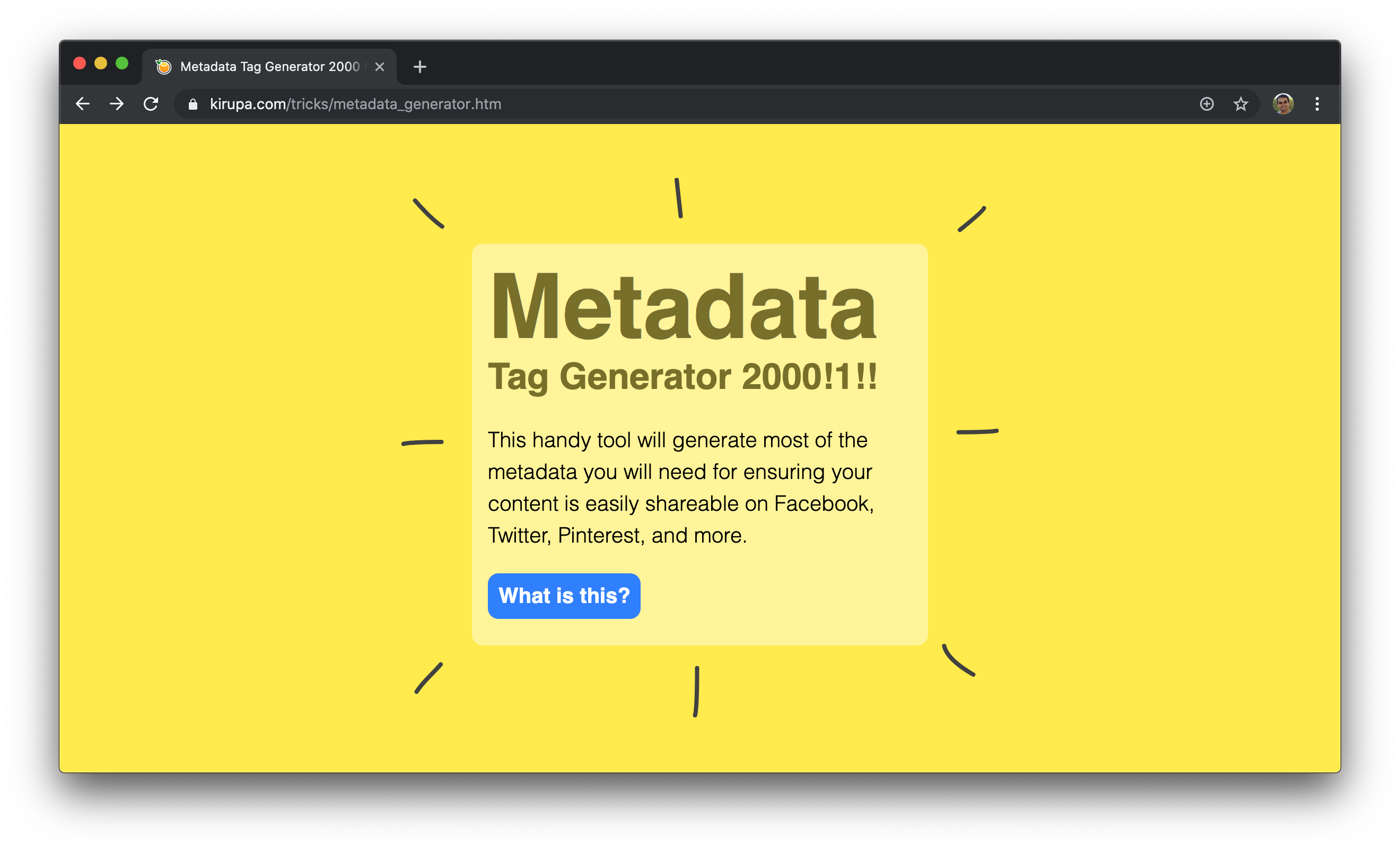 fiber Manga America Metadata Tag Generator 2000!1!! - open source - kirupaForum